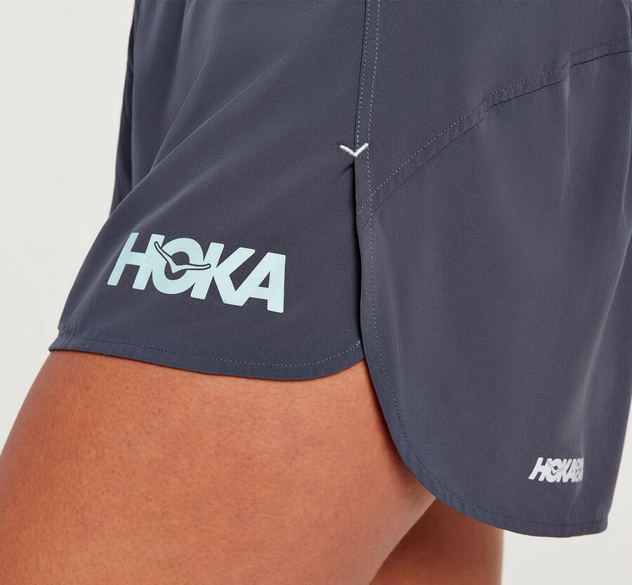 Hoka One One Performance Slampa Shorts Dam - Blå - SXCQK-1690